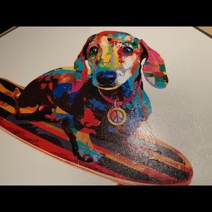 Canvas print - sweetest little guy > peace dog